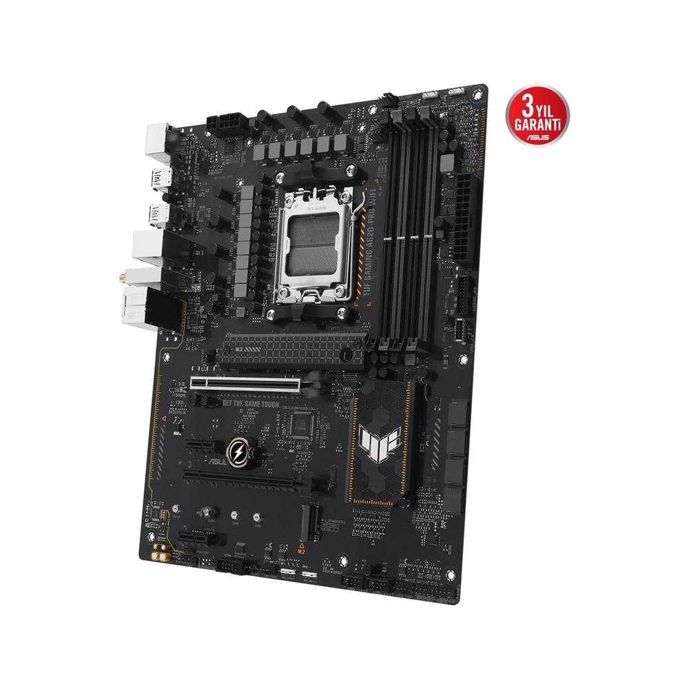 ASUS TUF GAMING A620-PRO WIFI DDR5 6400MHZ 1XHDMI 1XDP 2XM.2 USB 3.2 ATX AM5 (AMD AM5 7000 SERİSİ İŞLEMCİ UYUMLU)