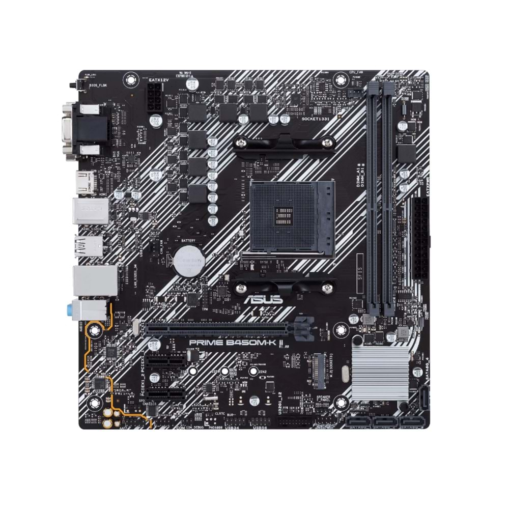 ASUS PRIME B450M-K II DDR4 4400MHZ 1XVGA 1XHDMI 1XDVI 1XM.2 USB 3.2 MATX AM4 (2. VE 1.NESİL İŞLEMCİ UYUMLU) 