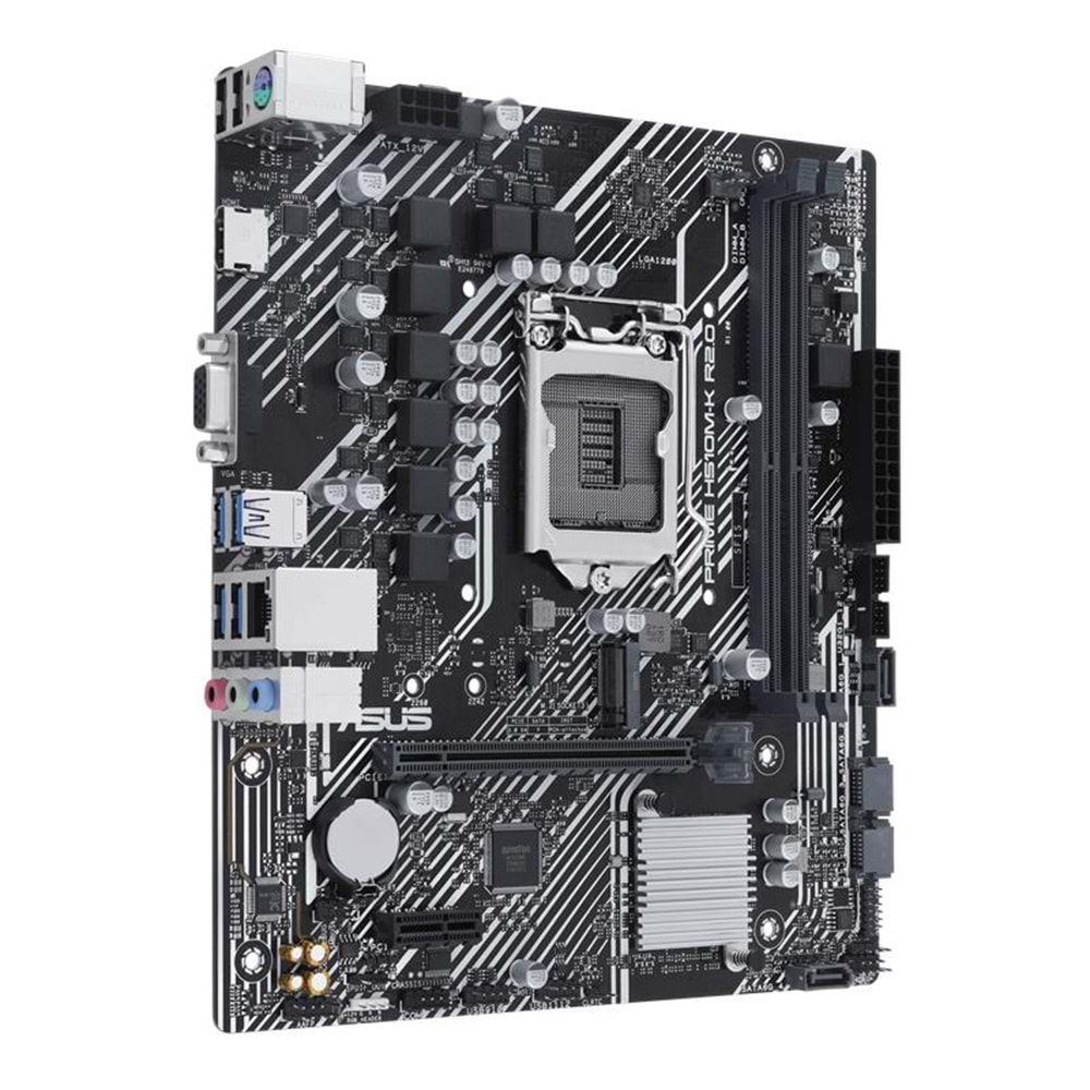 ASUS PRIME H510M-K R2.0 DDR4 3200MHZ 1XVGA 1XHDMI 1XM.2 USB 3.2 MATX 1200P (11. VE 10.NESİL İŞLEMCİ UYUMLU) 