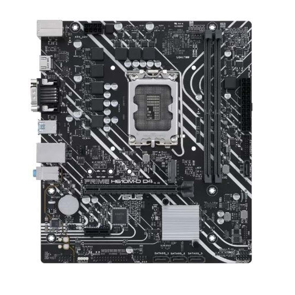 ASUS PRIME H610M-D D4 DDR4 3200MHZ 1XVGA 1XHDMI 1XM.2 USB 3.2 MATX 1700P (12. / 13. VE 14. NESİL İŞLEMCİ UYUMLU) 