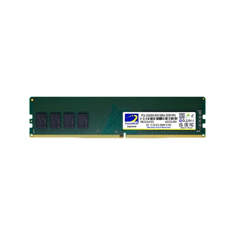 8 GB DDR4 3200MHZ TWINMOS DT MDD48GB3200D 