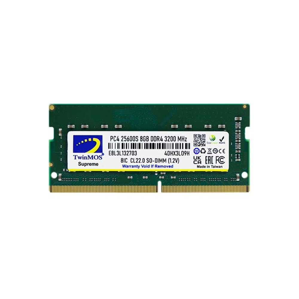 8 GB DDR4 3200MHZ TWINMOS NB MDD48GB3200N 