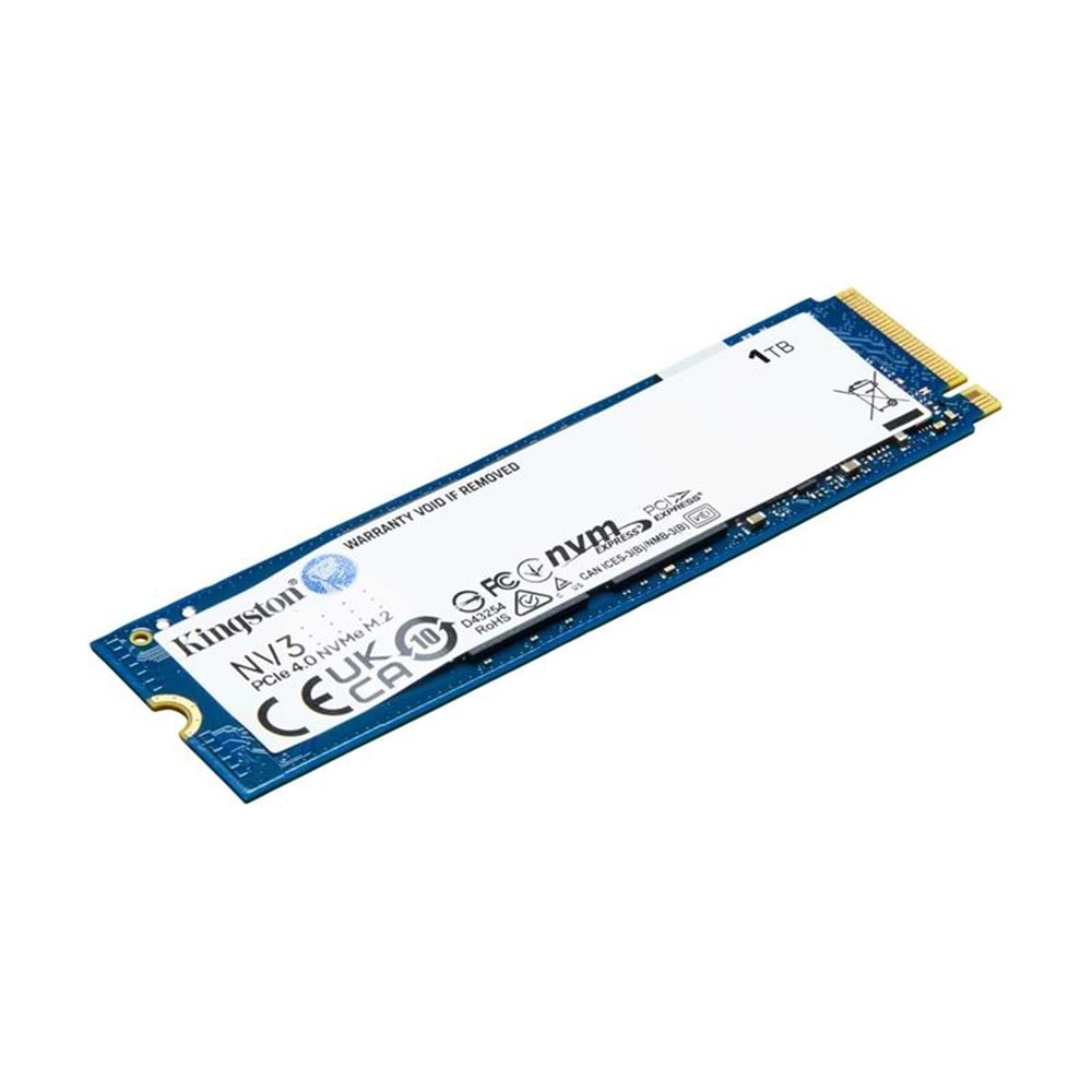 1 TB KINGSTON NV3 2280 GEN4 M.2 PCIE 4.0 NVME 6.000/4.000 SNV3S/1000G 