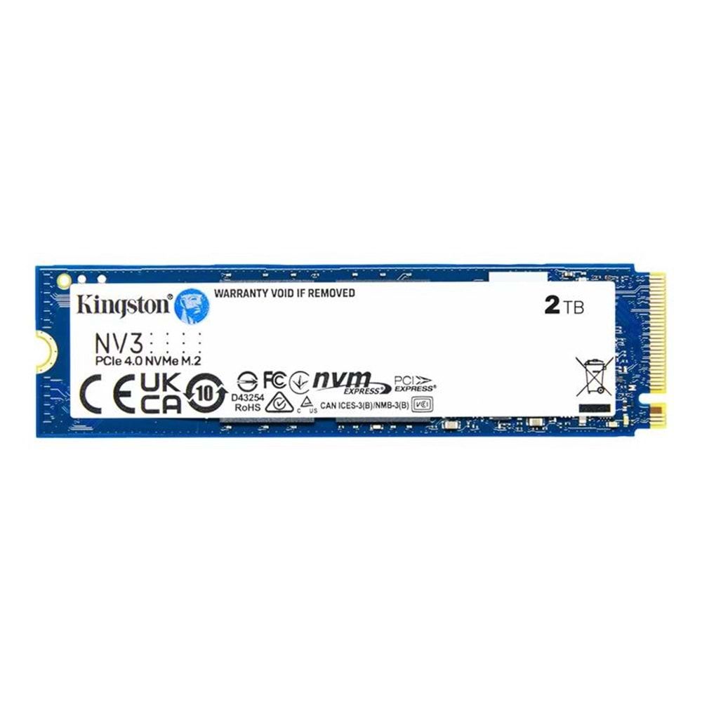 2 TB KINGSTON NV3 2280 GEN4 M.2 PCIE 4.0 NVME 6.000/5.000 SNV3S/2000G 