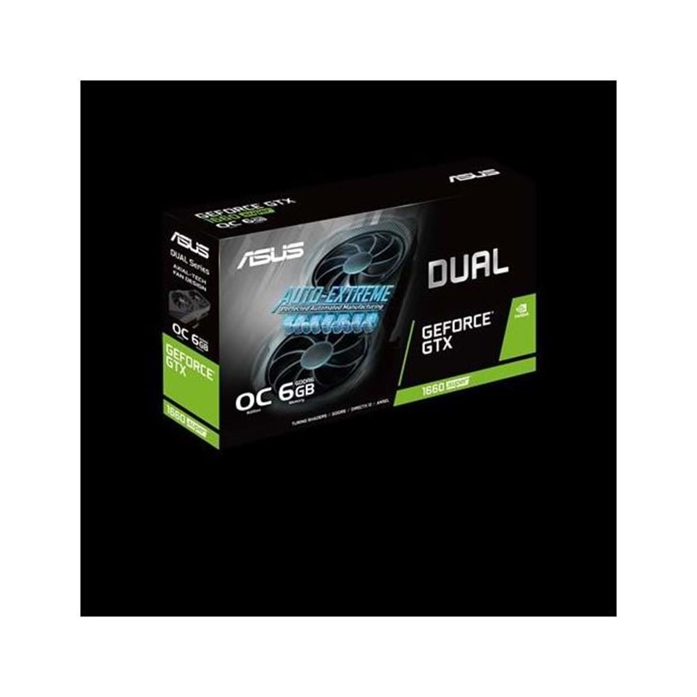 ASUS GEFORCE DUAL-GTX1660S-O6G-EVO 6GB GDDR6 192BIT 1XHDMI 1XDVI EKRAN KARTI 