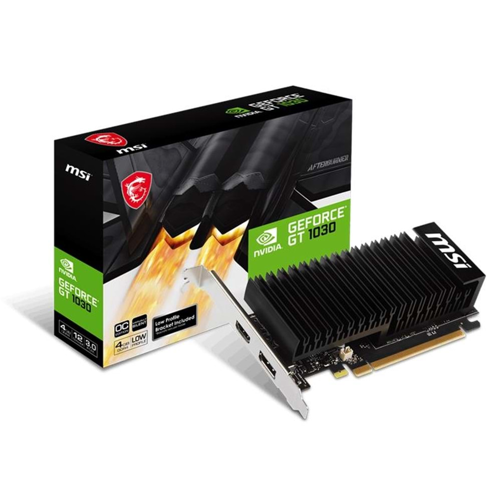 MSI GEFORCE GT1030 4GHD4 LP OC 4GB DDR4 64BIT 1XHDMI 1XDP EKRAN KARTI 