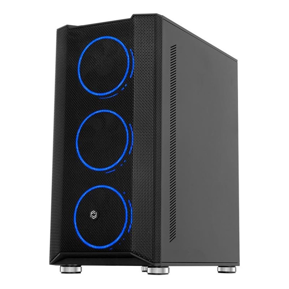 FRISBY FC-9405G 650W 80+ 4X120MM DUAL RING RGB FAN USB 3.0 MİDİ TOWER SİYAH KASA 