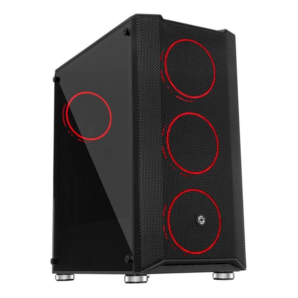 FRISBY FC-9405G 650W 80+ 4X120MM DUAL RING RGB FAN USB 3.0 MİDİ TOWER SİYAH KASA 