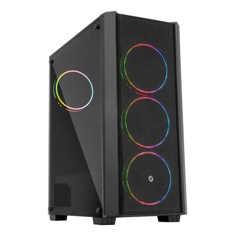 FRISBY FC-9415G 500W DOUBLE SLIM RGB FAN MESH KASA 