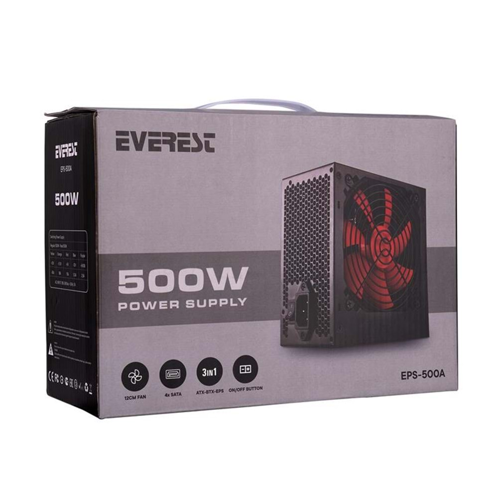 EVEREST EPS-500A 500W POWER SUPPLY 