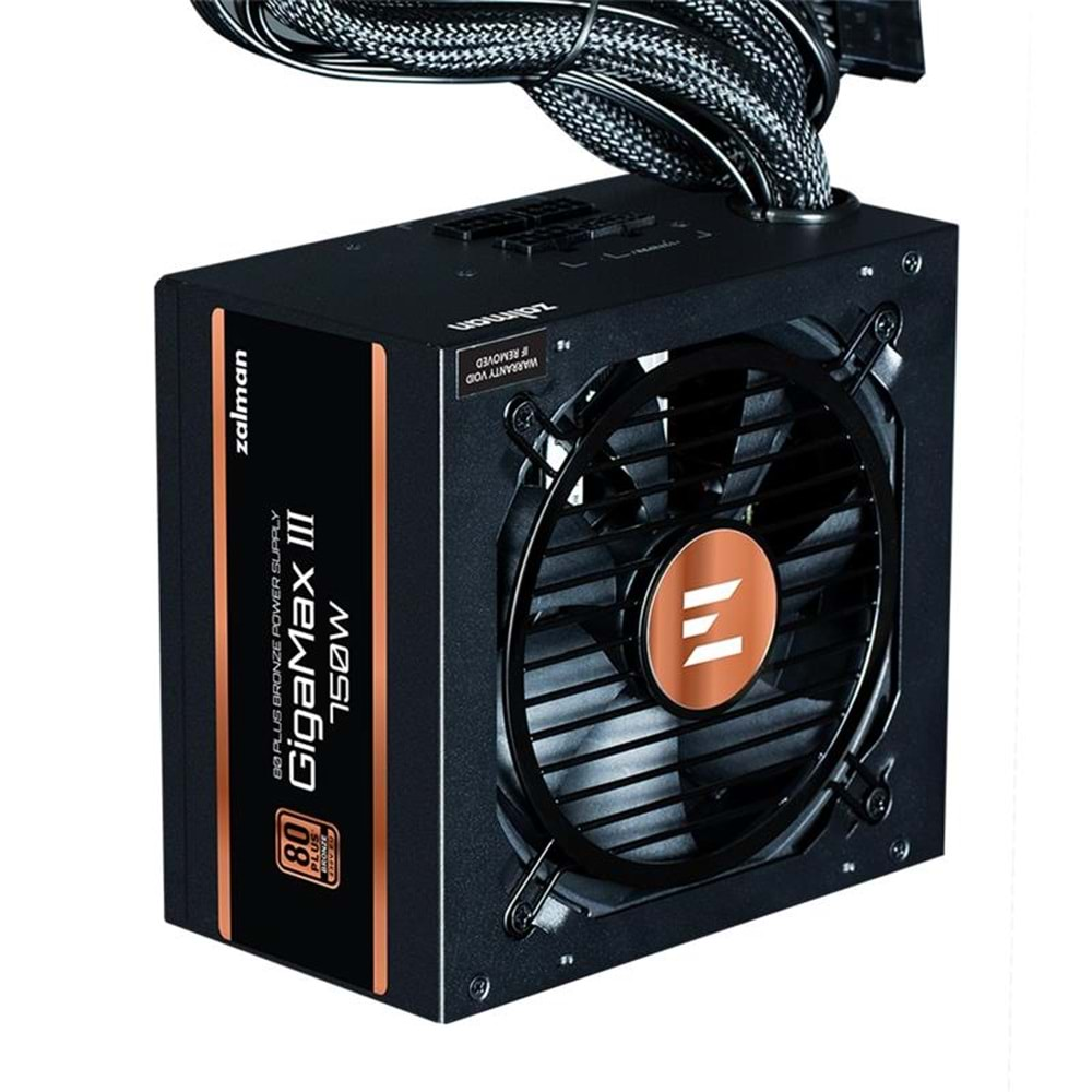 ZALMAN ZM750-GV3 (GIGAMAXIII 750W) +80 PLUS BRONZE GEN5 YÜKSEK KORUMA DEVRE TASARIMI GÜÇ KAYNAĞI 