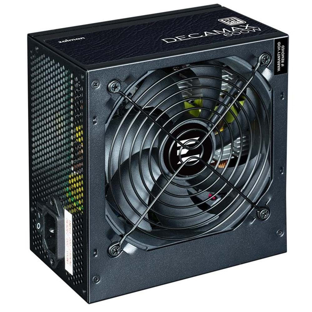 ZALMAN ZM600-LX3 600W 80+ YUKSEK KORUMA DEVRE TASARIMI AKTIF PFC 12CM FAN POWER SUPPLY 