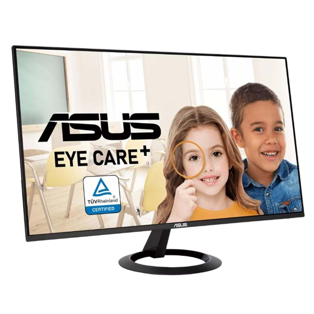 27 ASUS VZ27EHF IPS 1MS 100MHZ 1XHDMI FHD 1920X1080 ÇERÇEVESİZ VESA SİYAH 