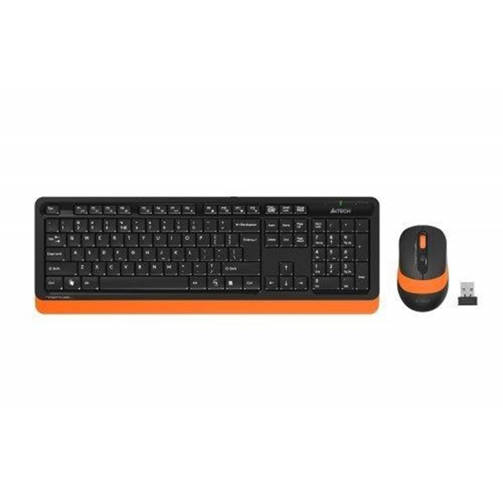 A4 TECH FG1010 TURUNCU Q MM 2.4G KABLOSUZ KLAVYE MOUSE SET 