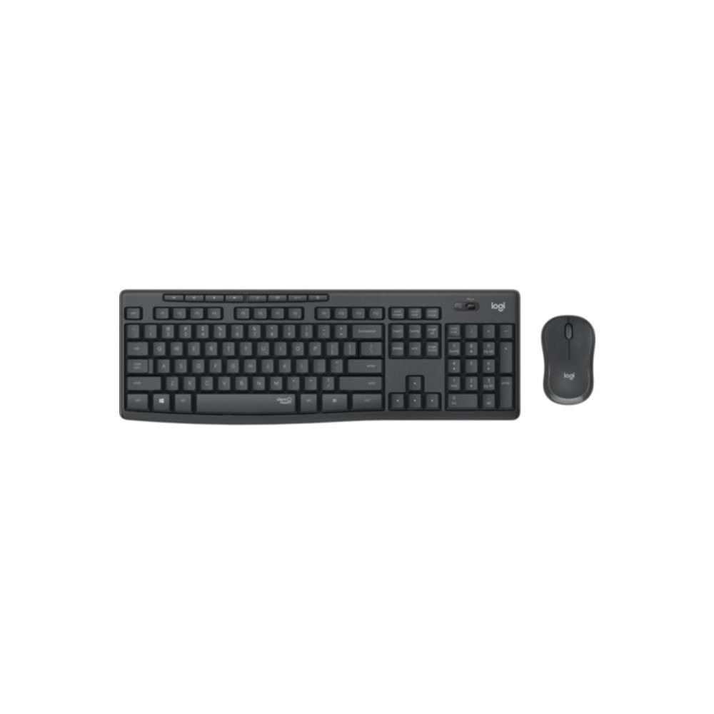 LOGITECH MK295 Q TR SESSİZ KABLOSUZ KLAVYE MOUSE SET SİYAH 920-009804 