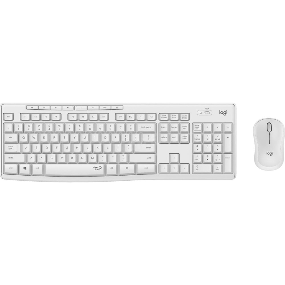 LOGITECH MK295 Q TR SESSİZ KABLOSUZ KLAVYE MOUSE SET BEYAZ 920-010089 