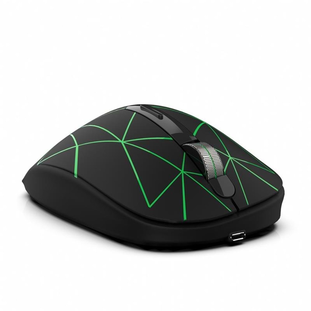 INCA IWM-051T ŞARJ EDİLEBİLİR USB/TYPE-C KABLOSUZ 1600 DPI MOUSE 