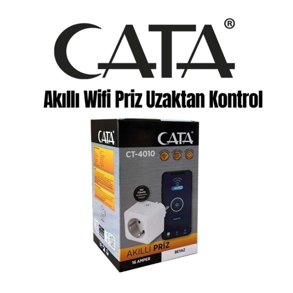 Cata CT-4010 Akıllı Wifi Priz Uzaktan Kontrol
