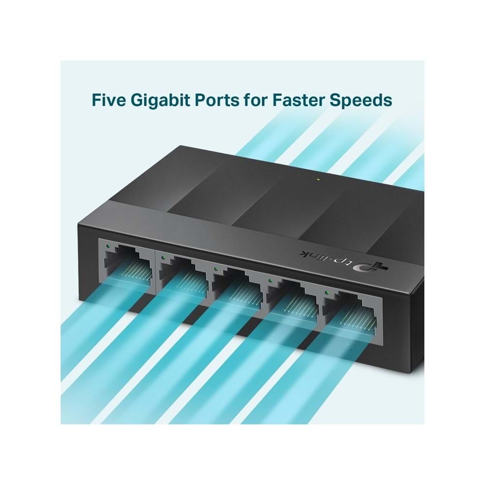 TP-LINK LS1005G 5 PORT 10/100/1000 GIGABIT PLASTİK KASA SWITCH