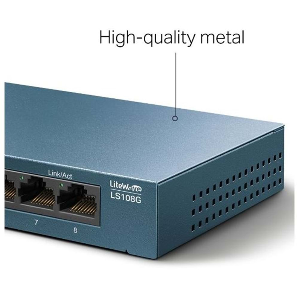 TL OMADA RR LS108G 8 PORT GIGABIT METAL SWITCH