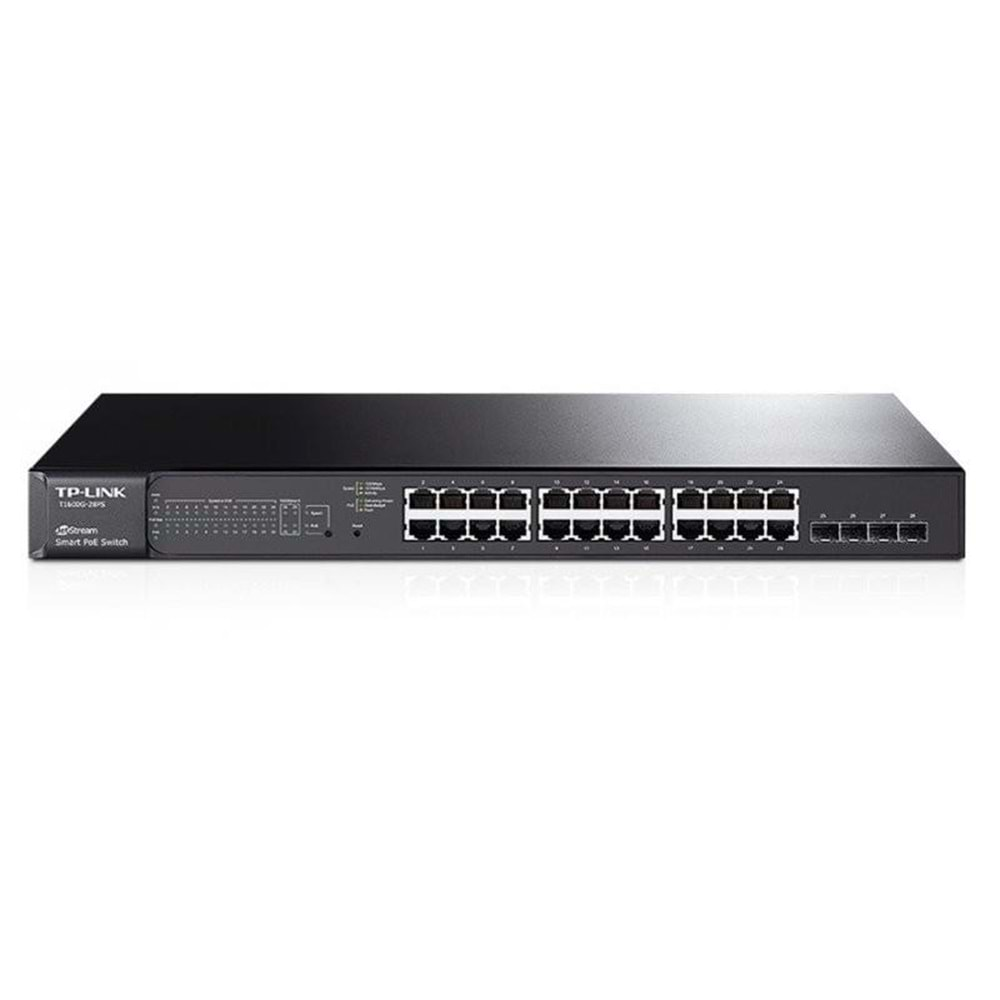 TP-LINK OMADA TL-SG2428P 24 PORT GIGABIT+ 4XGIGABIT SFP UPLINK 250W POE YÖNETİLEBİLİR RACKMOUNT SWITCH 