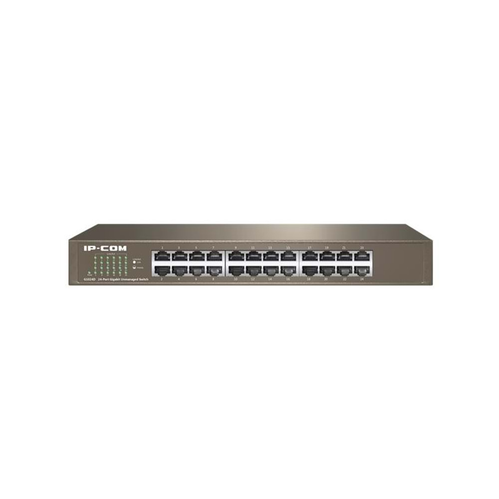 IP-COM G1024D 24 PORT GIGABIT METAL KASA RACKMOUNT SWITCH 