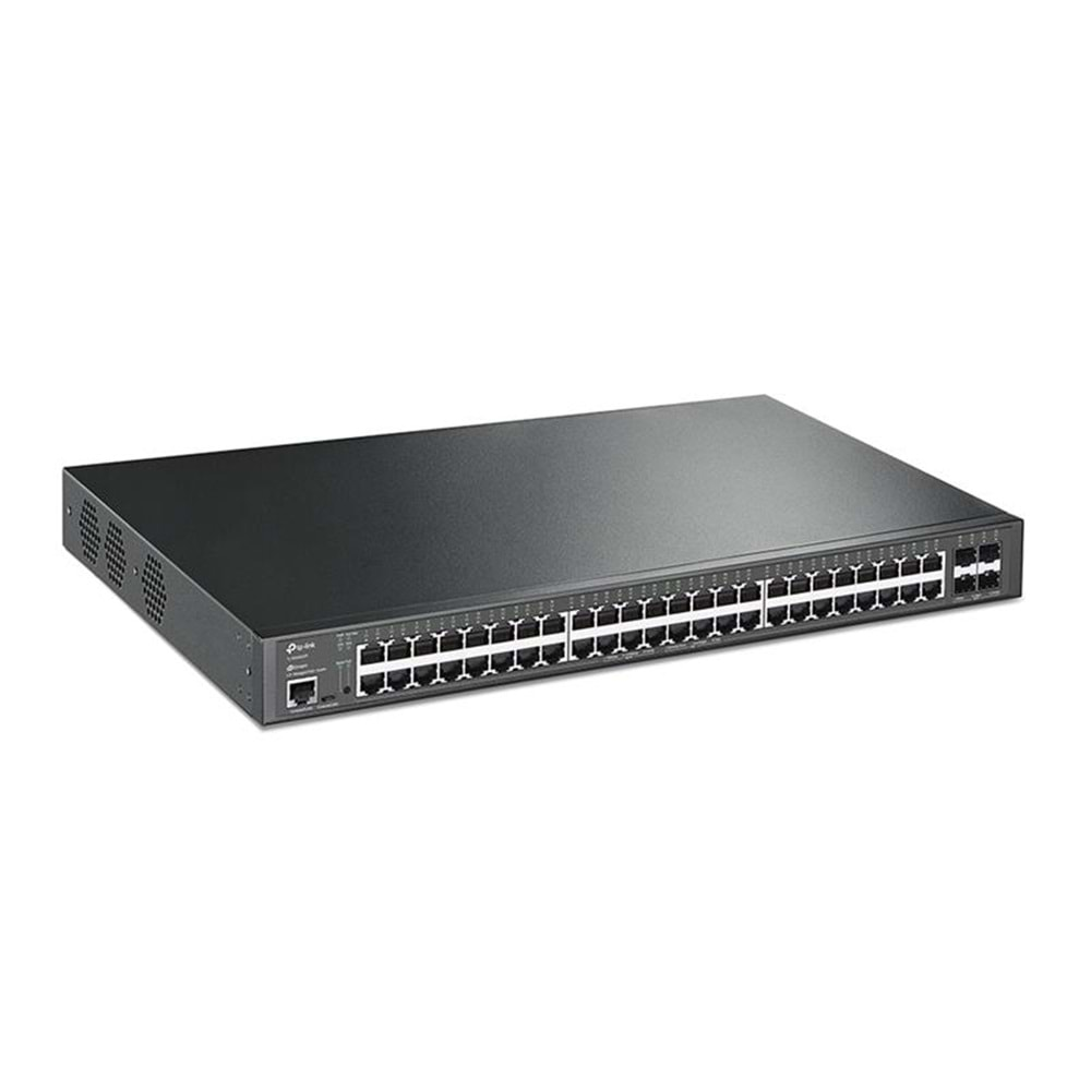 TP-LINK OMADA TL-SG3452XP 48 PORT GIGABIT + 4X10GB SFP+ 500W POE JETSTREAM YÖNETİLEBİLİR RACKMOUNT SWITCH 