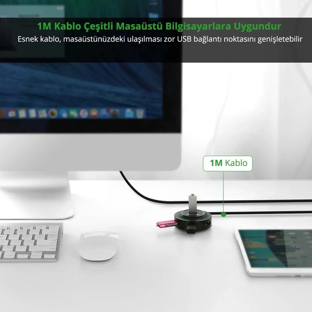 S-LINK SWAPP SW-U212 SİYAH USB 2.0 4 PORT HUB KABLOLU DÖNÜŞTÜRÜCÜ ADAPTÖ