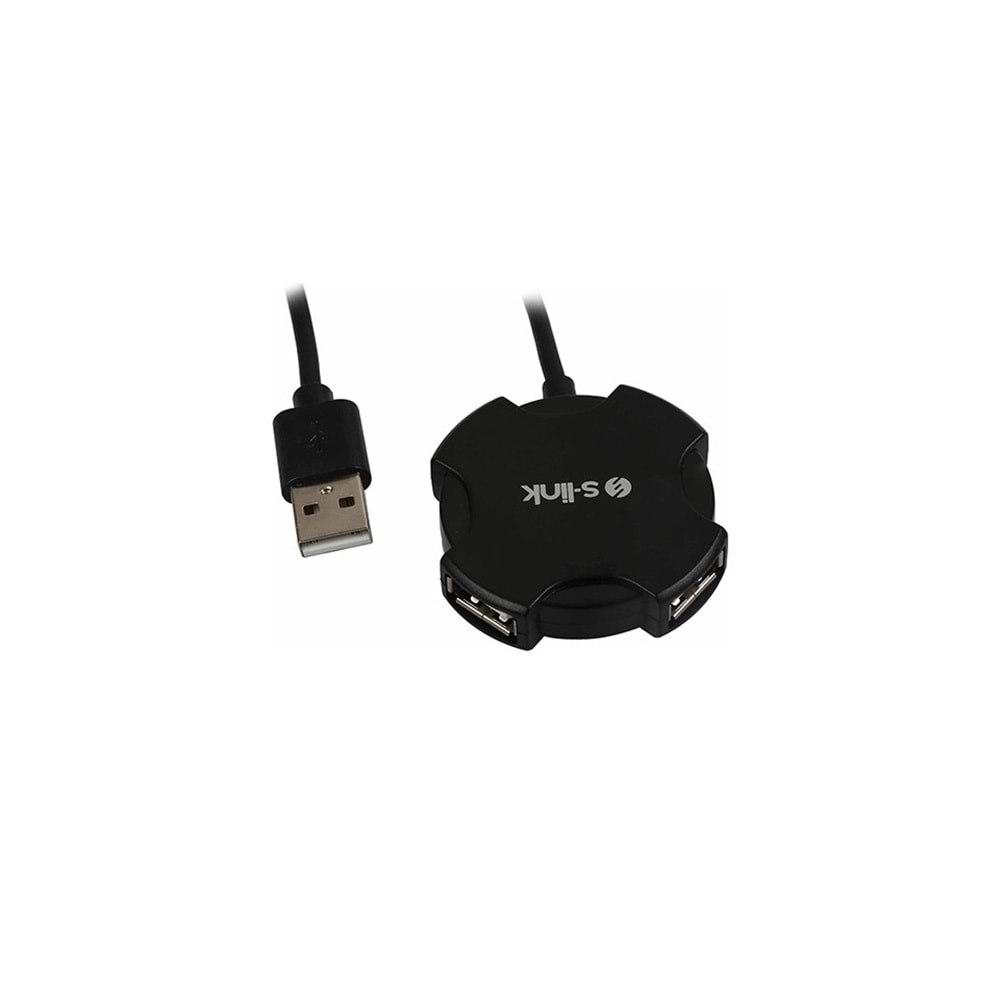 S-LINK SWAPP SW-U212 SİYAH USB 2.0 4 PORT HUB KABLOLU DÖNÜŞTÜRÜCÜ ADAPTÖ