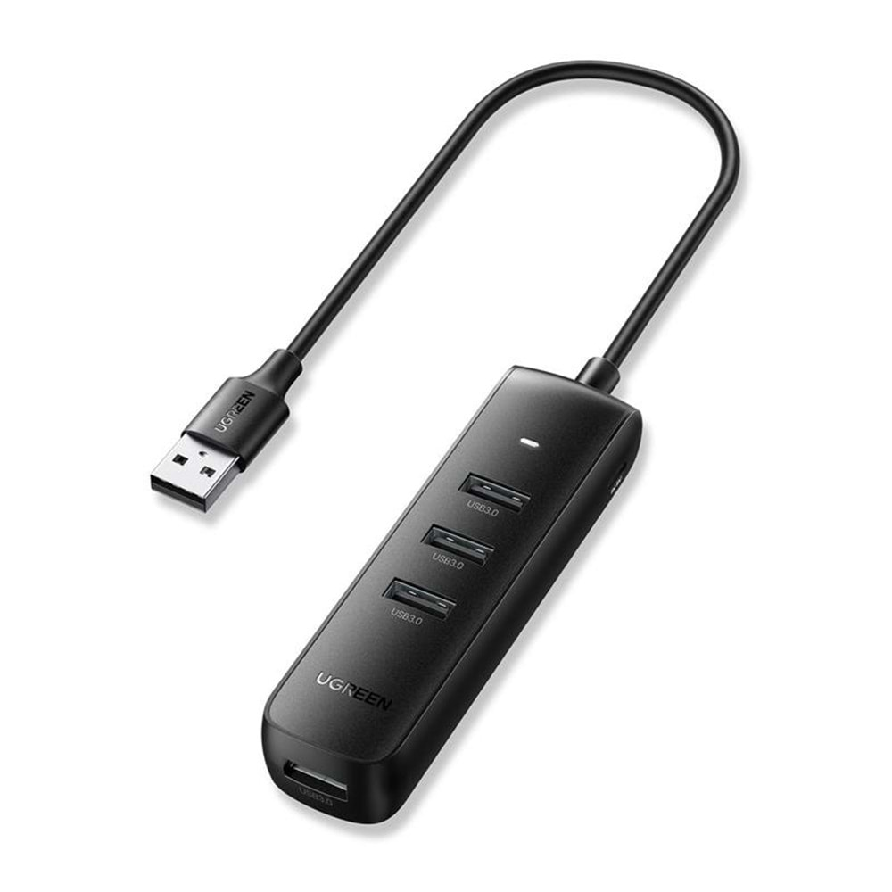 UGREEN USB 3.0 4-PORT HUB 0.25MT SİYAH 10915 