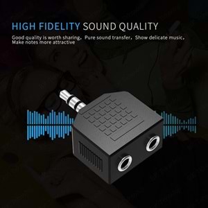Swat 1x2 - 3.5mm Stereo Jak Çoğaltıcı Kulaklık Ses Çoklayıcı Adaptör