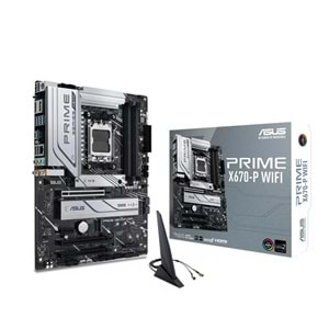 ASUS PRIME X670-P WIFI DDR5 6400MHZ 1XHDMI 1XDP 3XM.2 USB 3.2 ATX AM5 (AMD AM5 7000 SERİSİ İŞLEMCİ UYUMLU) 