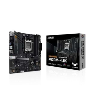 ASUS TUF GAMING A620M-PLUS DDR5 6400MHZ 1XHDMI 2XDP 2XM.2 USB 3.2 AM5 (AMD AM5 7000 SERİSİ İŞLEMCİ UYUMLU) 