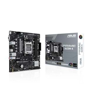 ASUS PRIME A620M-K DDR5 6400MHZ 1XVGA 1XHDMI 1XM.2 USB 3.2 MATX AM5 ( AMD AM5 7000 SERİSİ İŞLEMCİ UYUMLU) 