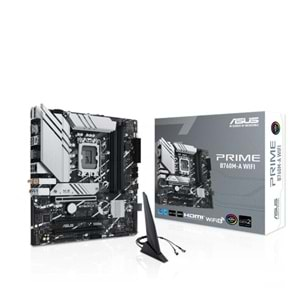 ASUS PRIME B760M-A WIFI DDR5 7200MHZ 2XHDMI 1XDP 2XM.2 USB 3.2 MATX 1700P (12. / 13. VE 14. NESİL İŞLEMCİ UYUMLU) 