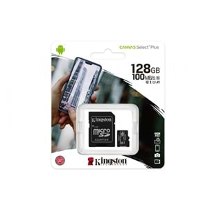 128 GB KINGSTON MICRO SD CARD CL10 CANVAS SELECT PLUS SDCS2/128GB 