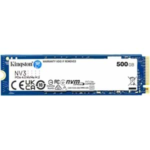 500 GB KINGSTON NV3 2280 GEN4 M.2 PCIE 4.0 NVME 5.000/3.000 SNV3S/500G 