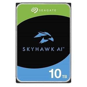 10 TB SEAGATE 3.5 SKYHAWK SATA 7200RPM 256MB 7/24 GUVENLIK ST10000VE001 (5 YIL RESMI DIST GARANTILI) 