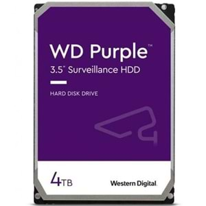 4 TB WD 3.5 PURPLE SATA3 5400RPM 256MB 7/24 GUVENLIK WD43PURZ (3 YIL RESMI DIST GARANTILI) 