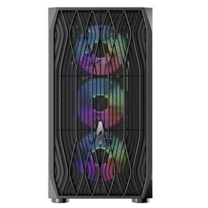 1ST PLAYER ARIYA AY7 SİYAH 650W 80+ ARGB 4X12CM FAN TEMPERLİ CAM MESH USB 3.0 ATX KASA 