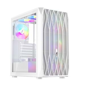 1ST PLAYER ARIYA AY7 BEYAZ 650W 80+ ARGB 4X12CM FAN TEMPERLİ CAM MESH USB 3.0 ATX KASA 