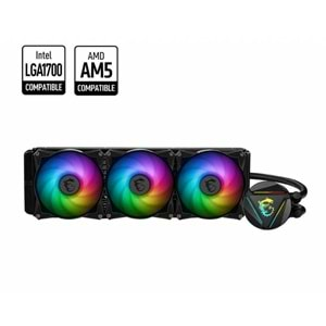 MSI MAG CORELIQUID 360R V2 360MM ARGB CPU SIVI SOĞUTUCU (LGA 1150/1151/1155/1156/1200/1700/AM5/AM4 UYUMLU) 