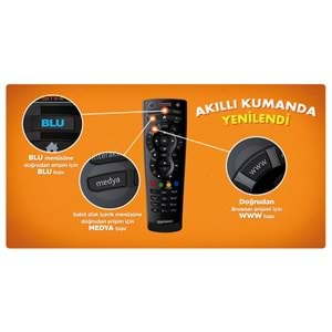 Dsmart Akıllı Kumanda Orjinal Kumanda Hd Blu + 2 Adet Yedek pil