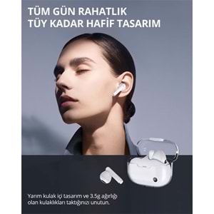 AUKEY EP-M2-WH 13MM SÜRÜCÜLÜ BLUETOOTH 5.3 IPX4 KABLOSUZ KULAKLIK 