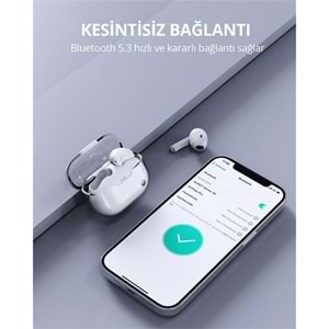 AUKEY EP-M2-WH 13MM SÜRÜCÜLÜ BLUETOOTH 5.3 IPX4 KABLOSUZ KULAKLIK 