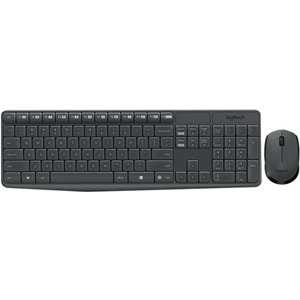 LOGITECH MK235 Q TR KABLOSUZ KLAVYE MOUSE SET GRI 920-007925