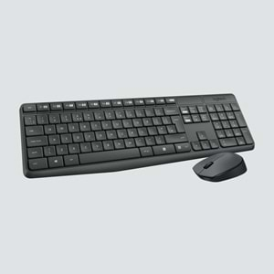 LOGITECH MK235 Q TR KABLOSUZ KLAVYE MOUSE SET GRI 920-007925