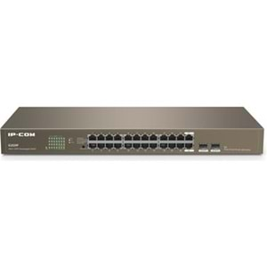 IP-COM IP-G1024F 24 PORT GIGABIT + 2X1GB SFP UPLINK RACKMOUNT SWITCH 