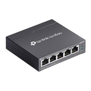 TP-LINK OMADA DS105GP 4 PORT GIGABIT + 1 PORT GIGABIT UPLINK 65W POE YÖNETİLEMEZ SWITCH 