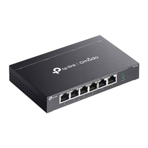 TP-LINK OMADA DS106P 4 PORT 10/100+2 PORT 10/100 UPLINK 67W 250 METRE POE MESAFE METAL KASA SWITCH 